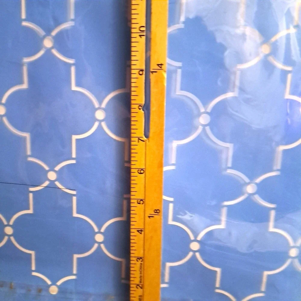 Stencil Ease Iron Lattice Wall‎ Floor Stencil 19.5in Reusable Geometric NEW